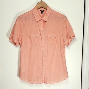 Eddie Bauer Button Down Shirt Short Sleeve TM